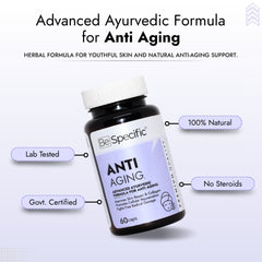 Ayurvedic Capsules for Anti Aging | Natural Ayurvedic Medicine for Youthful Skin & Collagen Support ( 60 Capsules)