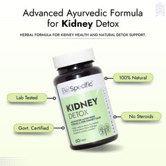 Ayurvedic Kidney Detox Capsules – Advanced Ayurvedic Formula Made with 100% Natural Extracts for Kidney Detox Support, Urinary Health & Fluid Balance