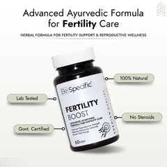 Fertility Ayurvedic Medicine | Advanced Ayurvedic Formula with 100% Natural Extracts | Fertility Ayurvedic Capsules for Reproductive Health, Hormonal Balance & Vitality (60 Capsules)