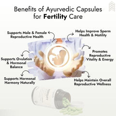 Fertility Ayurvedic Medicine | Advanced Ayurvedic Formula with 100% Natural Extracts | Fertility Ayurvedic Capsules for Reproductive Health, Hormonal Balance & Vitality (60 Capsules)