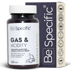 Ayurvedic Capsules for Gas & Acidity Relief – Advanced Ayurvedic Formula with 100% Natural Extracts for Gas Relief, Acid Balance & Digestive Support