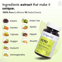 Ayurvedic Keto Fat Burner Capsules – Advanced Ayurvedic Formula with 100% Natural Extracts for Weight Loss, Fat Metabolism & Appetite Control (60 Capsules)