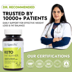 Ayurvedic Keto Fat Burner Capsules – Advanced Ayurvedic Formula with 100% Natural Extracts for Weight Loss, Fat Metabolism & Appetite Control (60 Capsules)