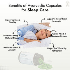 Ayurvedic Sleep Better Capsules – Advanced Ayurvedic Formula with 100% Natural Extracts for Deep Sleep, Insomnia & Anxiety Relief