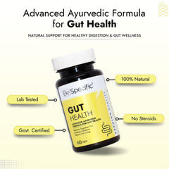 Ayurvedic Capsules for Gut Health | 100% Natural Herbal Extracts for Digestion, Gut Balance, Gas & Acidity Relief