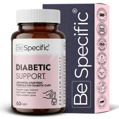 Ayurvedic Diabetes Capsules | 100% Natural & Pure Advanced Ayurvedic Formula for Blood Sugar Support (60 Capsules)