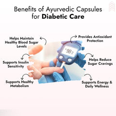 Ayurvedic Diabetes Capsules | 100% Natural & Pure Advanced Ayurvedic Formula for Blood Sugar Support (60 Capsules)