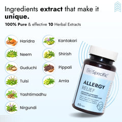 Allergy Relief Capsules – Ayurvedic Medicine for Skin Allergy, Sneezing & Itching (60 Capsules)
