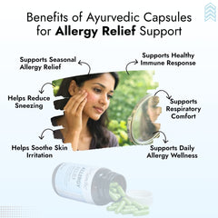 Allergy Relief Capsules – Ayurvedic Medicine for Skin Allergy, Sneezing & Itching (60 Capsules)