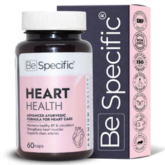 Ayurvedic Heart Health Capsules – Advanced Ayurvedic Formula for Heart Care | 100% Natural Extracts for Healthy BP, Cholesterol & Circulation