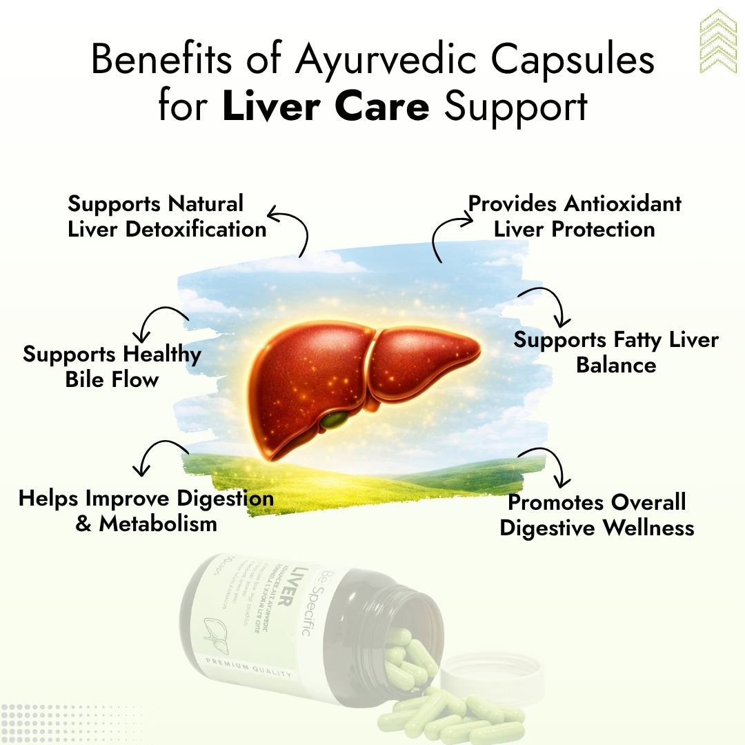 Liver Detox Ayurvedic Capsules – Advanced Ayurvedic Formula Made with 100% Natural Extracts for Liver Cleanse, Fatty Liver Support & Digestive Health (60 Capsules)