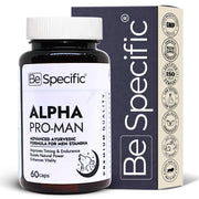 Alpha Pro-Man – Advanced Ayurvedic Formula for Men Stamina, Power & Vitality | Improves Timing & Endurance | Natural Energy Booster for Men | 60 Capsules
