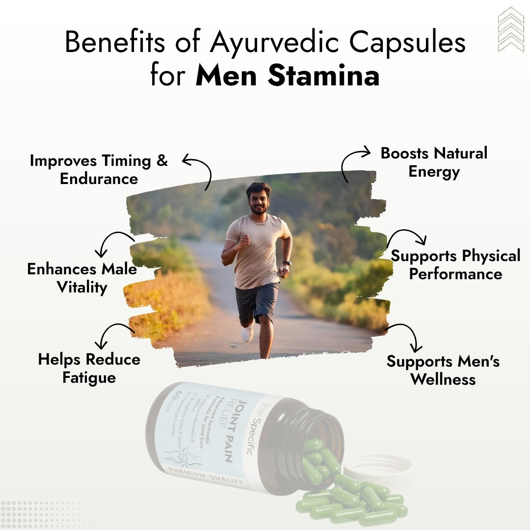 Alpha Pro-Man – Advanced Ayurvedic Formula for Men Stamina, Power & Vitality | Improves Timing & Endurance | Natural Energy Booster for Men | 60 Capsules