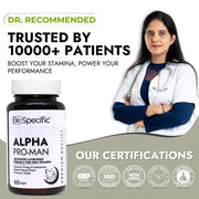 Alpha Pro-Man – Advanced Ayurvedic Formula for Men Stamina, Power & Vitality | Improves Timing & Endurance | Natural Energy Booster for Men | 60 Capsules