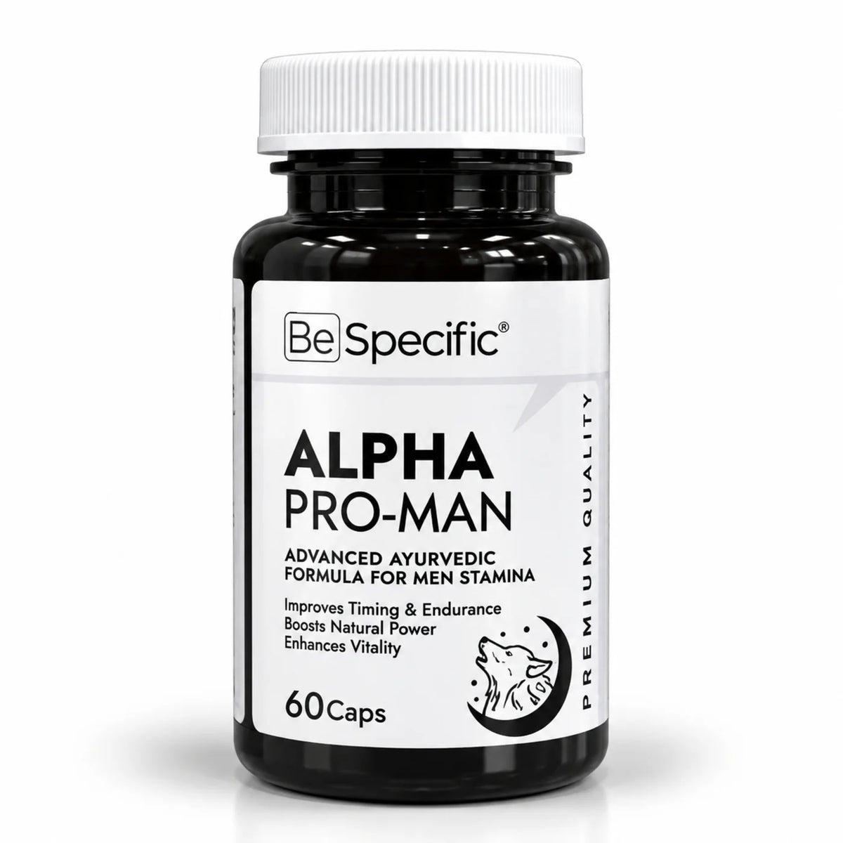 Alpha Pro-Man – Advanced Ayurvedic Formula for Men Stamina, Power & Vitality | Improves Timing & Endurance | Natural Energy Booster for Men | 60 Capsules