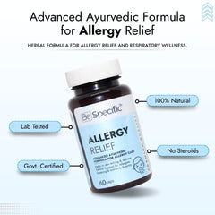 Allergy Relief Capsules – Ayurvedic Medicine for Skin Allergy, Sneezing & Itching (60 Capsules)