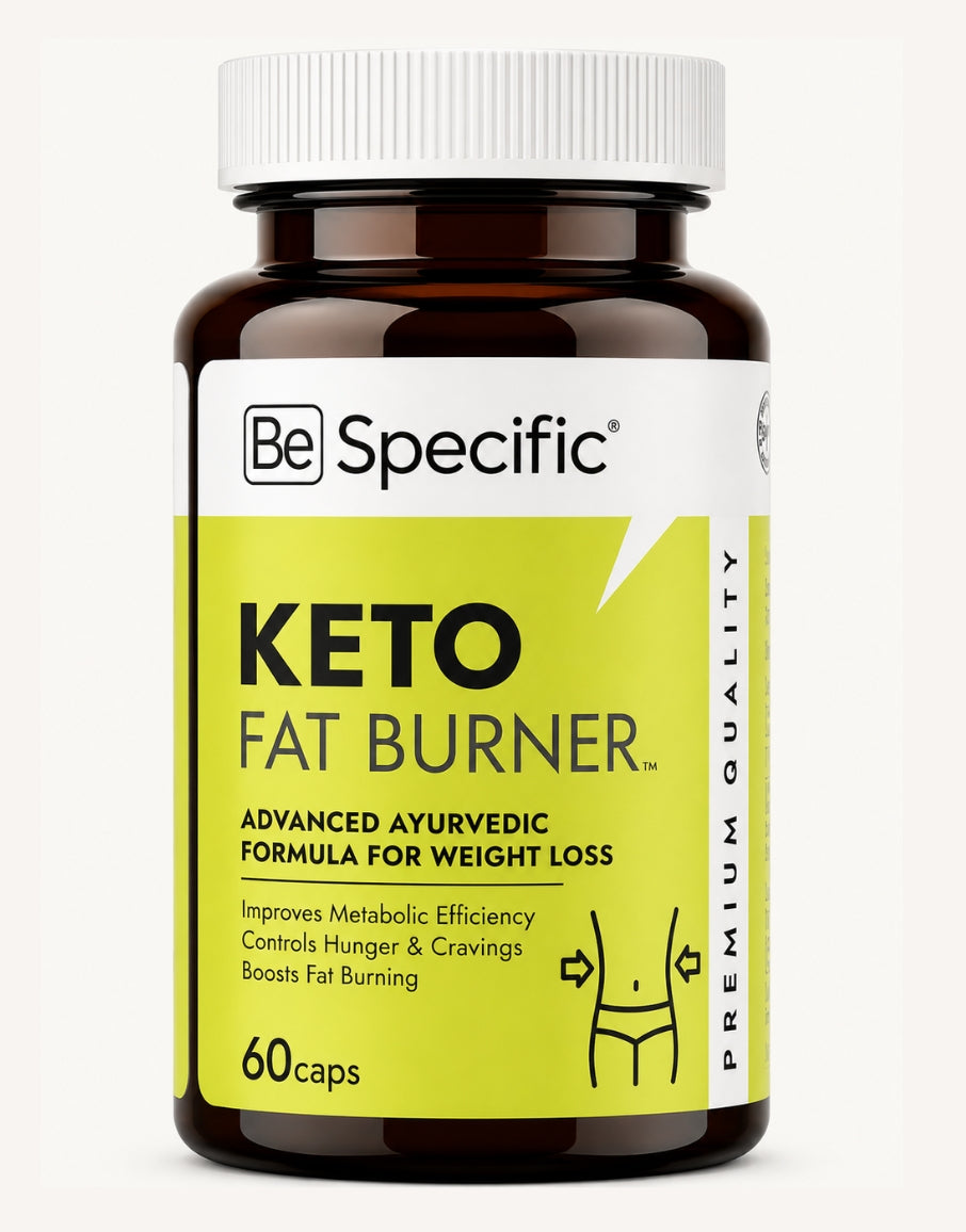 Ayurvedic Keto Fat Burner Capsules – Advanced Ayurvedic Formula with 100% Natural Extracts for Weight Loss, Fat Metabolism & Appetite Control (60 Capsules)
