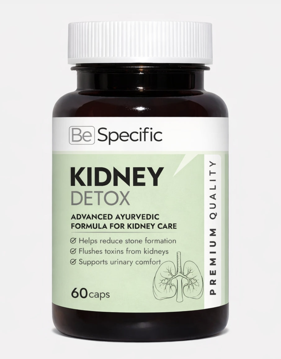 Ayurvedic Kidney Detox Capsules – Advanced Ayurvedic Formula Made with 100% Natural Extracts for Kidney Detox Support, Urinary Health & Fluid Balance