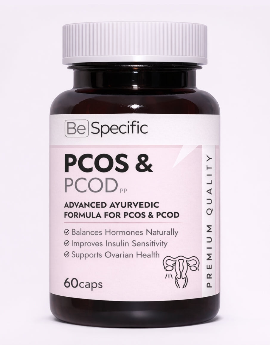 Ayurvedic PCOS & PCOD Capsules – 100% Natural Extracts with Advanced Ayurvedic Formula for Hormonal Balance, Irregular Periods & Ovarian Health