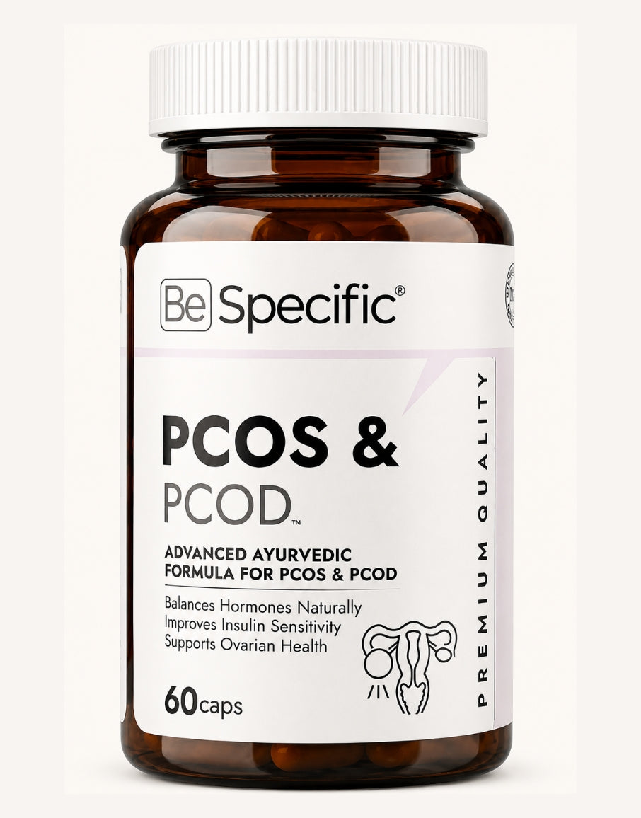 Ayurvedic PCOS & PCOD Capsules – 100% Natural Extracts with Advanced Ayurvedic Formula for Hormonal Balance, Irregular Periods & Ovarian Health