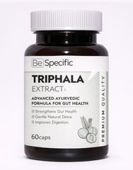 Triphala Extract Capsules – Advanced Ayurvedic Formula for Gut Health & Digestion | 100% Natural Extracts | Supports Detox & Digestive Balance | 60 Capsules